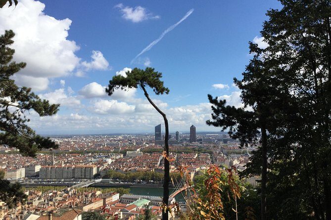 Guided tour of the Basilica of Fourvière and Gallo-Roman site of Lyon - The viewpoint moment below Fourvière: getting your bearings fast