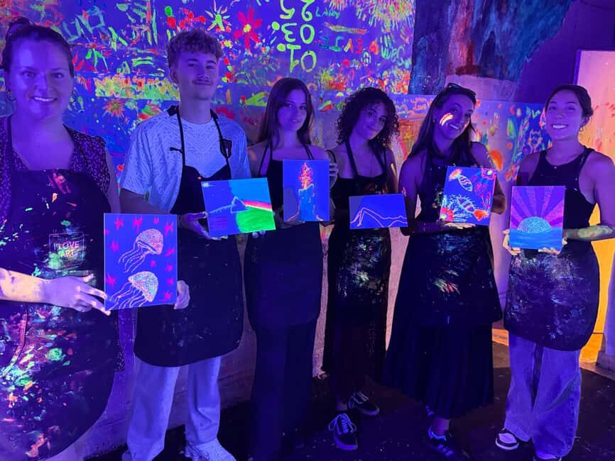 Lyon : Neon painting in an artist's studio - gallery - Price and value: is $46 worth it?